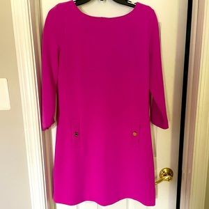 Pink Lilly Pulitzer dress 3/4 sleeve
